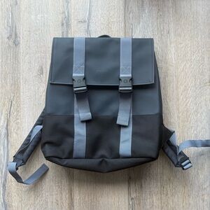 Rains Messenger Backpack - Navy Blue and Black